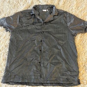 ASOS Silk Pinstripe Blouse